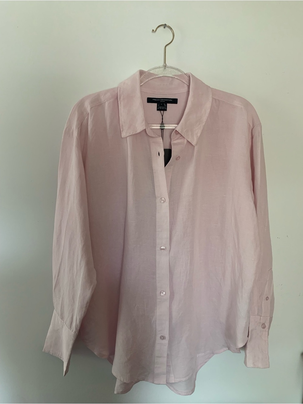 French Connection Pale Pink women Button-Down Shirt